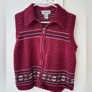 Vintage Grandma Sweater Vest - Size L
